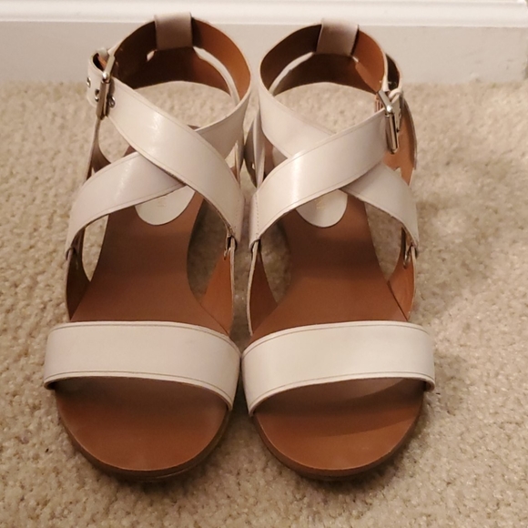 Enzo Angiolini leather, wedge sandals 8 - Picture 5 of 5